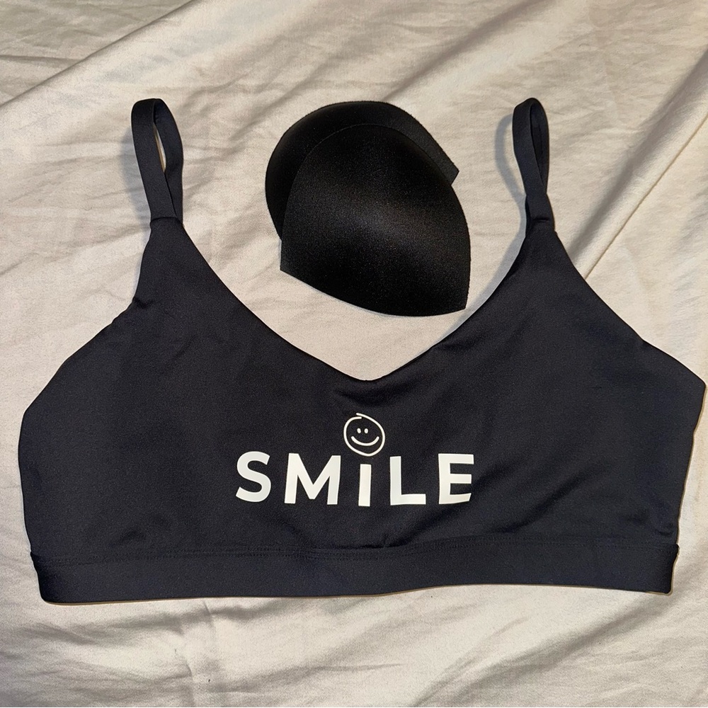 Moana Smile Club SMILE Black Sports Bra